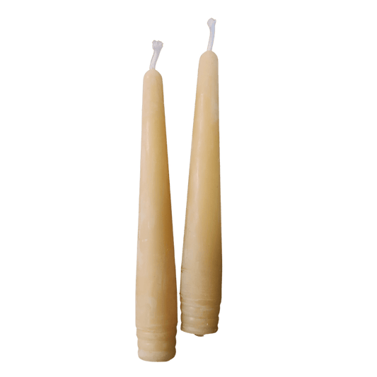 6 inch Tapers 100% Beeswax Candles (pair)